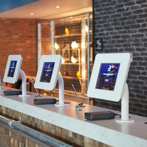 Self check-in kiosk in hotel